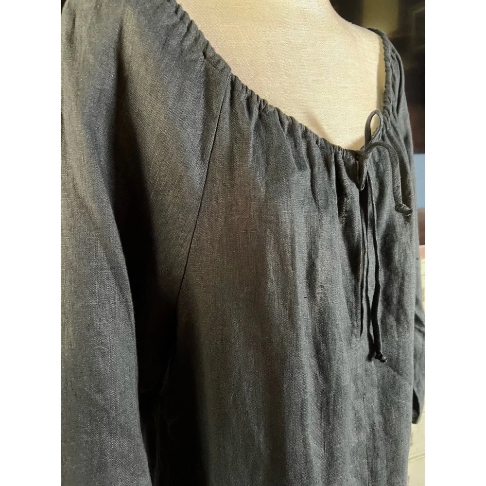 Reformation Black Whimsical Tunic Dress L - Picture 5 of 10